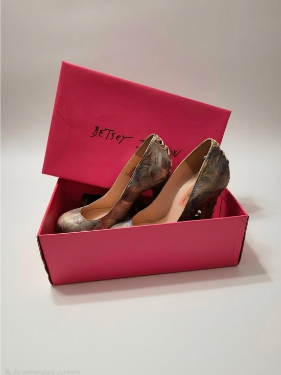 Betsey Johnson Shoes - Betsey Johnson Iridescent Multi-Tone Metallic Pump